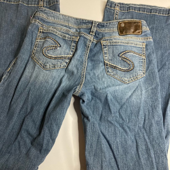 Silver Jeans Denim - Silver Jeans Blue Flare Stretch Jeans 28x33.